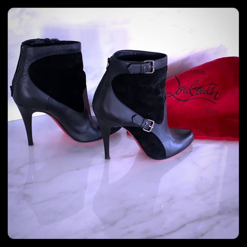 Black Christian Louboutin boots
